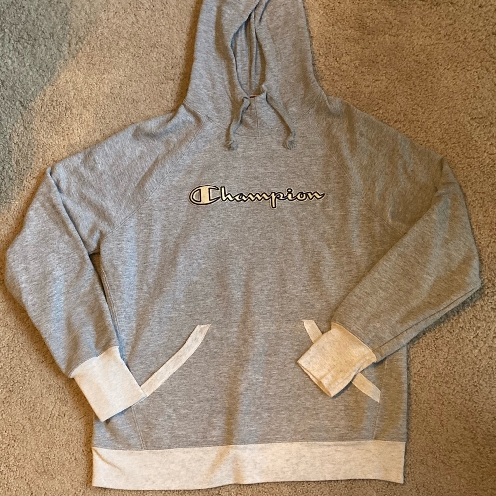 Light Heather Grey Champion Hoodie